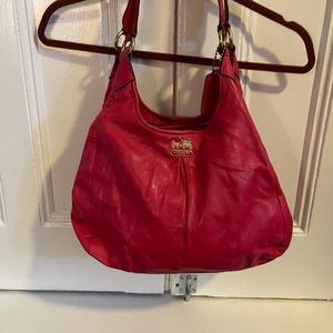 Fuchsia coach handbag